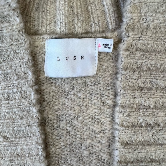 LUSH floral open cardigan SZ LG - Picture 3 of 4